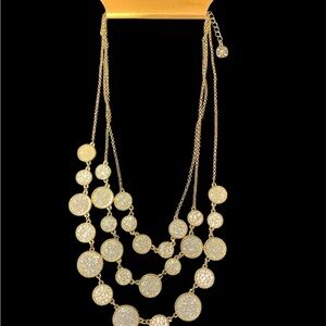 Elegant Gold Necklace with Circular Accents